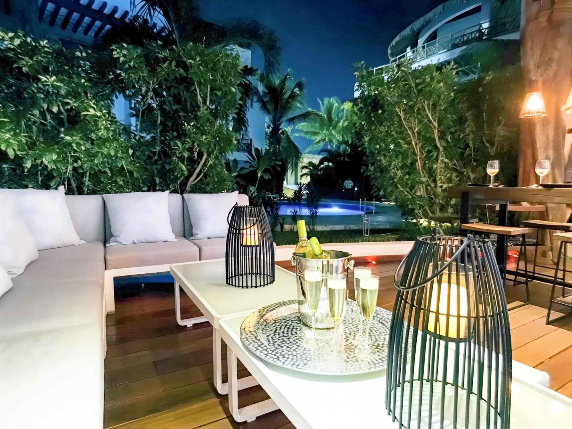 Luxury Duplex -4 Pers- 2Mn Beach&5Th Av, Pool, Gym Playa del Carmen Bagian luar foto