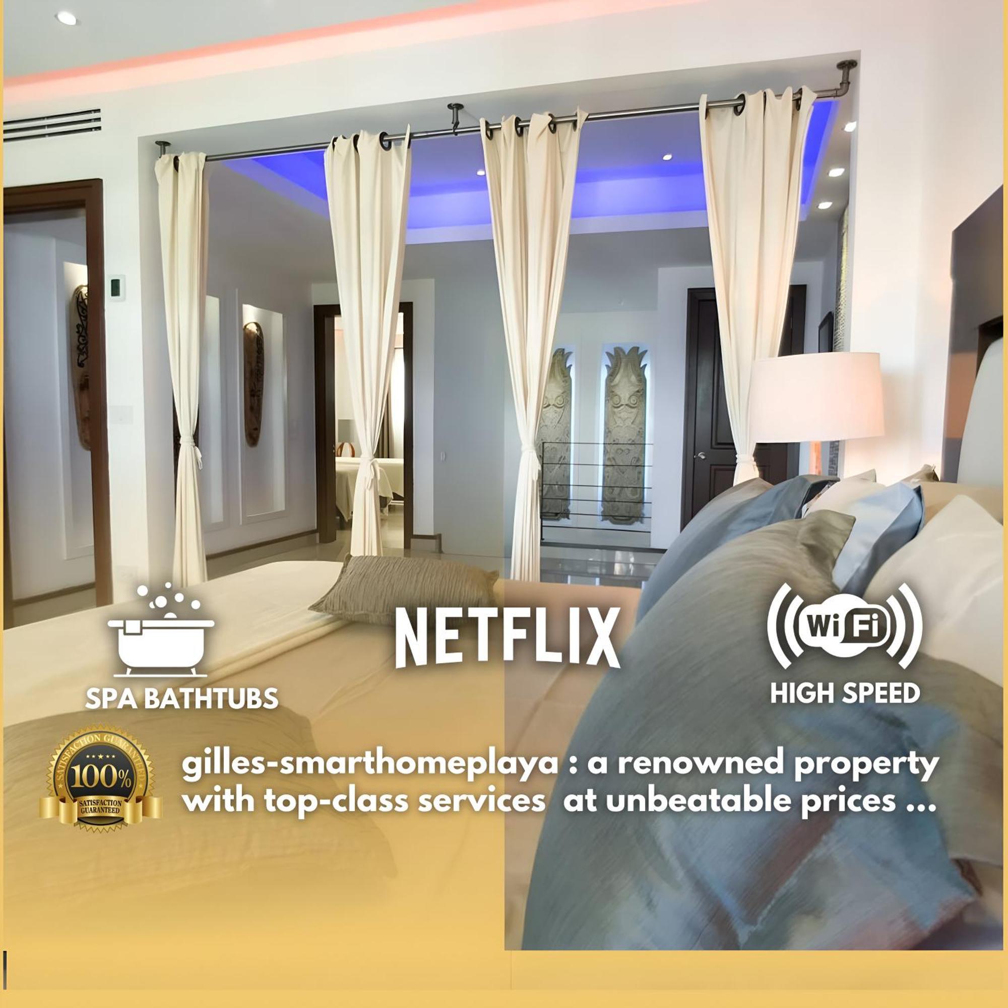 Luxury Duplex -4 Pers- 2Mn Beach&5Th Av, Pool, Gym Playa del Carmen Bagian luar foto